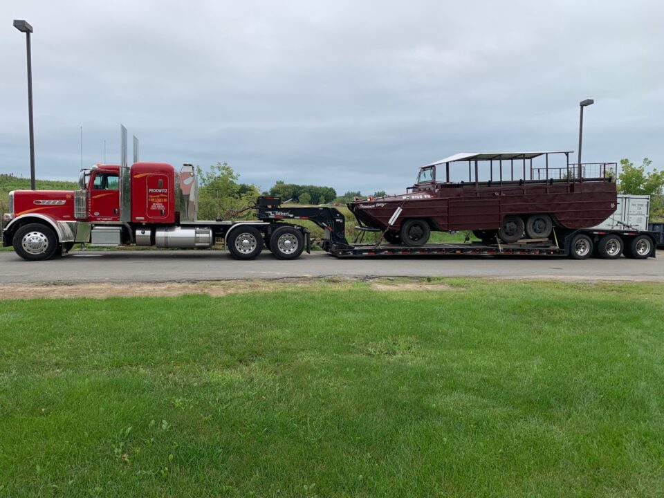 Pedowitz Machinery Movers Duck Boat Transportation Services Lake Michigan Indiana Storage Warehouse 1