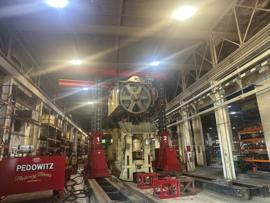 Pedowitz Midwest Rigging Milwright and Machinery Storage 800 ton press 800 ton press 1