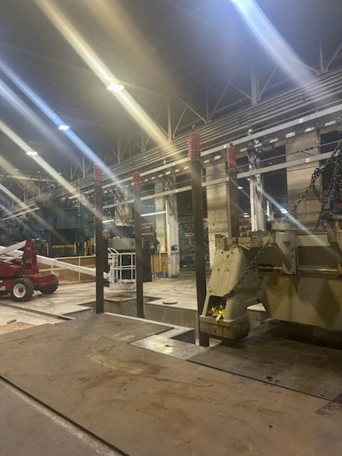 Pedowitz Midwest Rigging Milwright and Machinery Storage 800 ton press 800 ton press 2